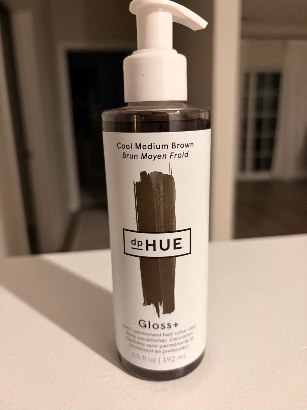 HUE Gloss+ Cool Medium Brown Pump Hair Color & Conditioner